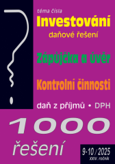 1000 řešení č. 9-10 / 2025 - Investování - daňové řešení
